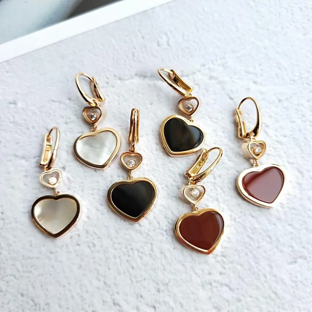 Комплект из колье и серёг под розовое золото | Украшения аксессуары