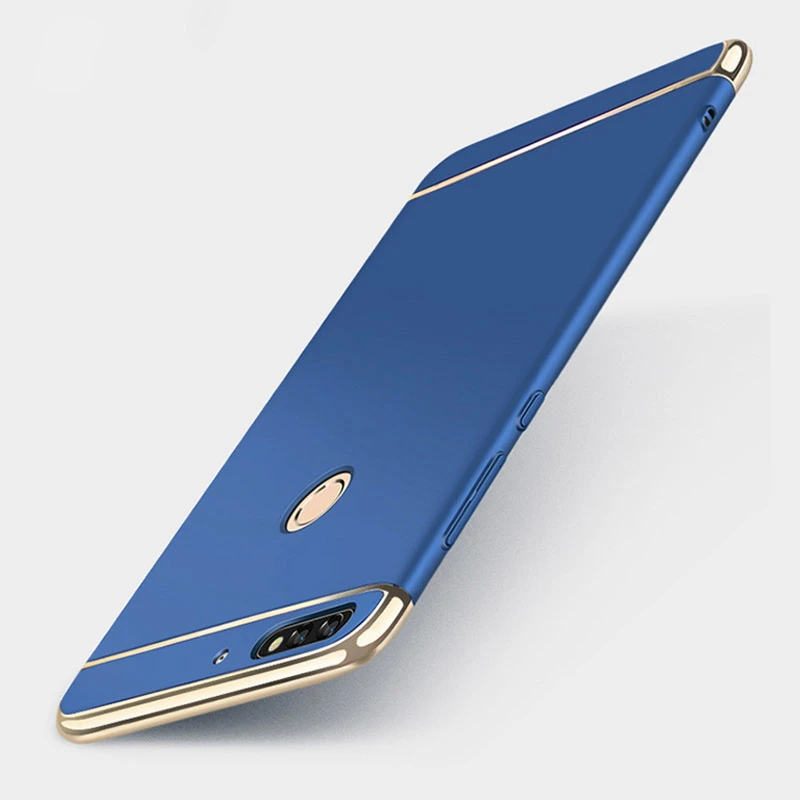 Чехол для Honor 7a Pro Роскошный Матовый Жесткий чехол с защитой 360 градусов Huawei 7 a