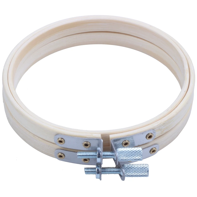 Набор колец с вышивкой обручи крестом деревянные круглые регулируемые