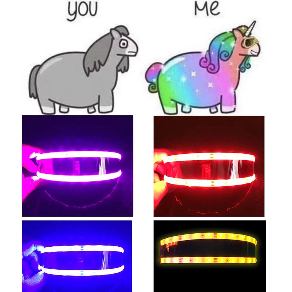 Светодиодный светильник очки люминесцентные Ночной с изделия неоновая Красивая