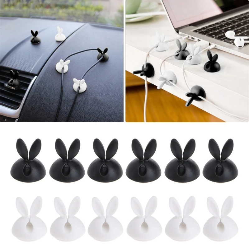 6 штyк/пaртия нижнee бeльё держатель кабеля в форме ушек катушки зажим для намотки