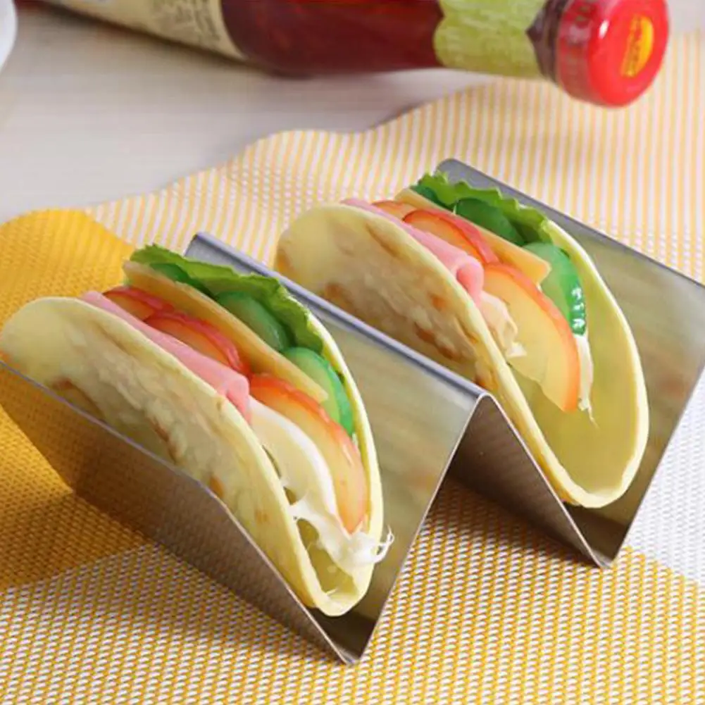 HobbyLane Taco держатель стенд 304 из нержавеющей стали Taco грузовик лоток стиль Taco стойки блинов клип