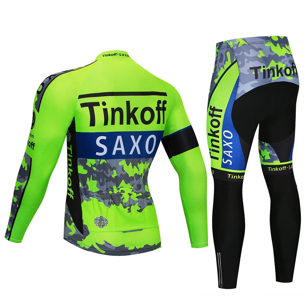 Тинькофф saxo bank с длинным рукавом Ropa Ciclismo Майки для велоспорта/осень горный велосипед Костюмы/гоночный велосипед
