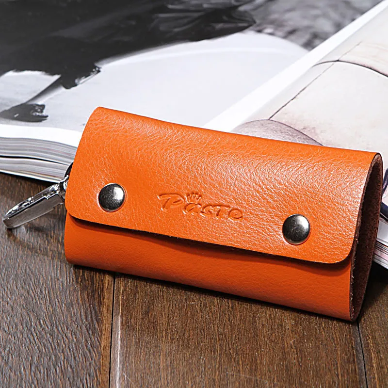 2019 new buckle key leather cowhide card holder free global shipping