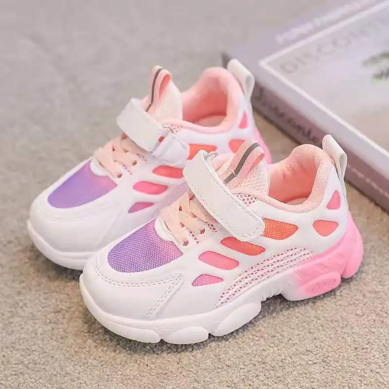 

Kids Shoes for Baby Toddler Sneakers Fashion Boutique Mesh Breathable Lace Up Soft Shoes Children Girls Sports Shoes TX54