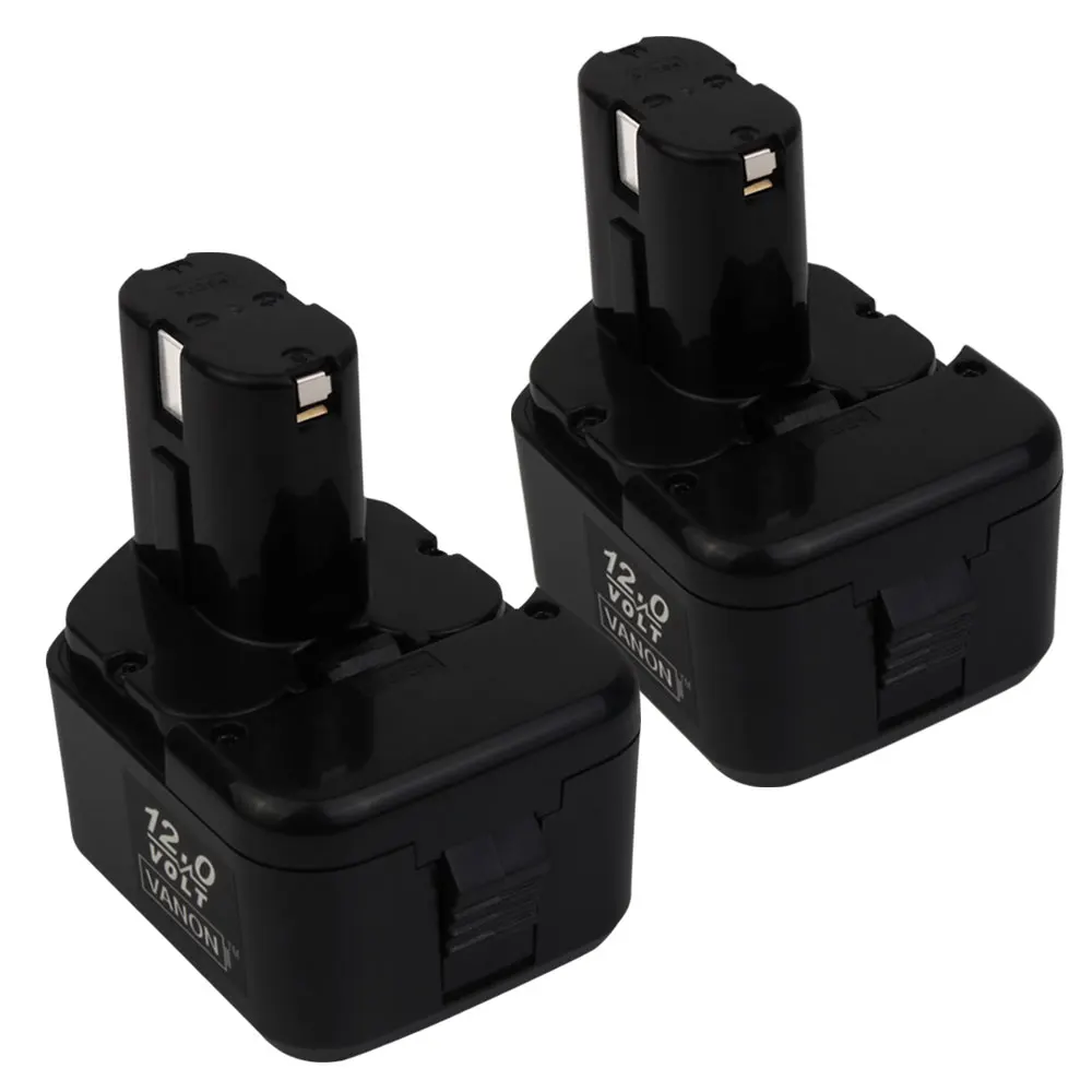 2 pieces Вану для экскаватора HITACHI EB1212S 12V 2000 мА/ч, NI-CD 2.0Ah Мощность инструменты Батарея EB1214S EB1220BL WR12DMR CD4D DH15DV C5D DS 12DVF3 - Цвет: 2 pieces