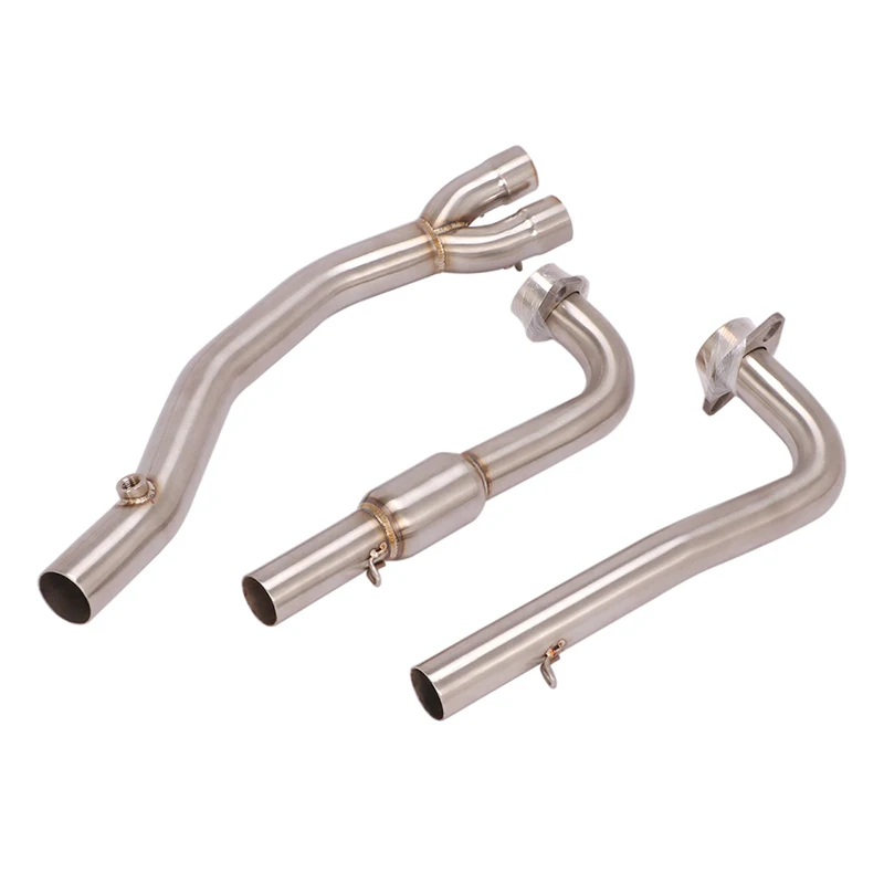 38mm Slip-on Stock Muffler for KYMCO AK550 Exhaust System Motorcycle Header Link Pipe Stainless Steel Tube with Catalyst - - Racext 19
