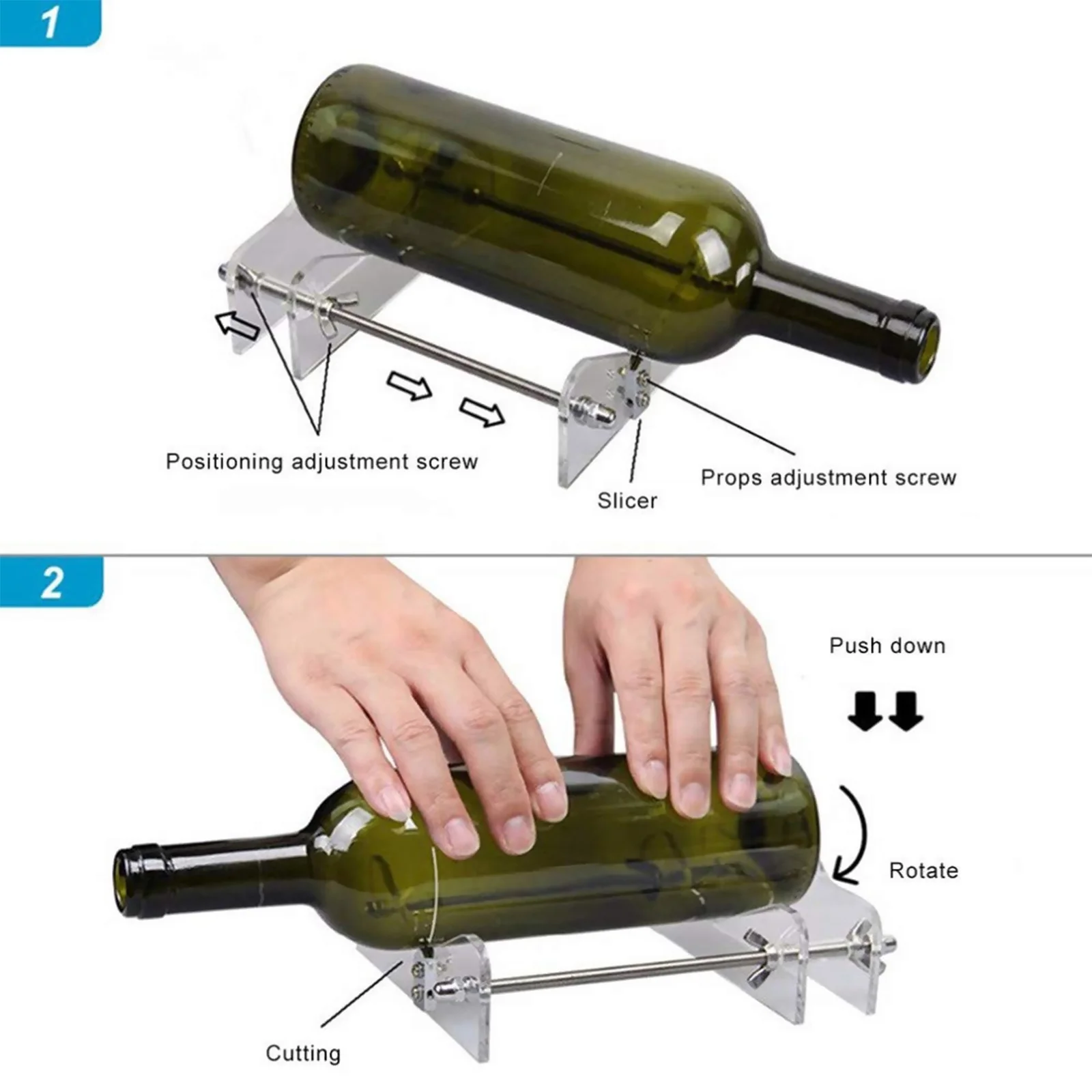 

Glass Bottle Cutter Bottle Cutting Tool DIY Machine for Cutting Wine Beer Alcohol Bottle