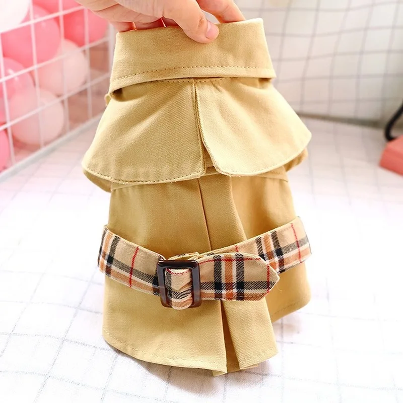 

Teddy Dog Clothes New Summer Clothes Thin Pet Supplies Clothing Trench Coat Cat Spring and Autumn Dog Clothes Puppy Clothes