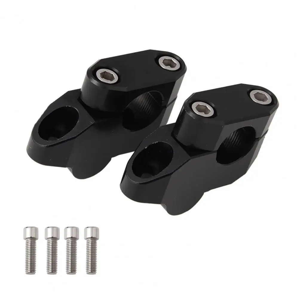 

11cm x 7cm x 2cm 2Pcs 22mm Aluminum Motorcycles Heightening Handlebars Motorbike Accessories