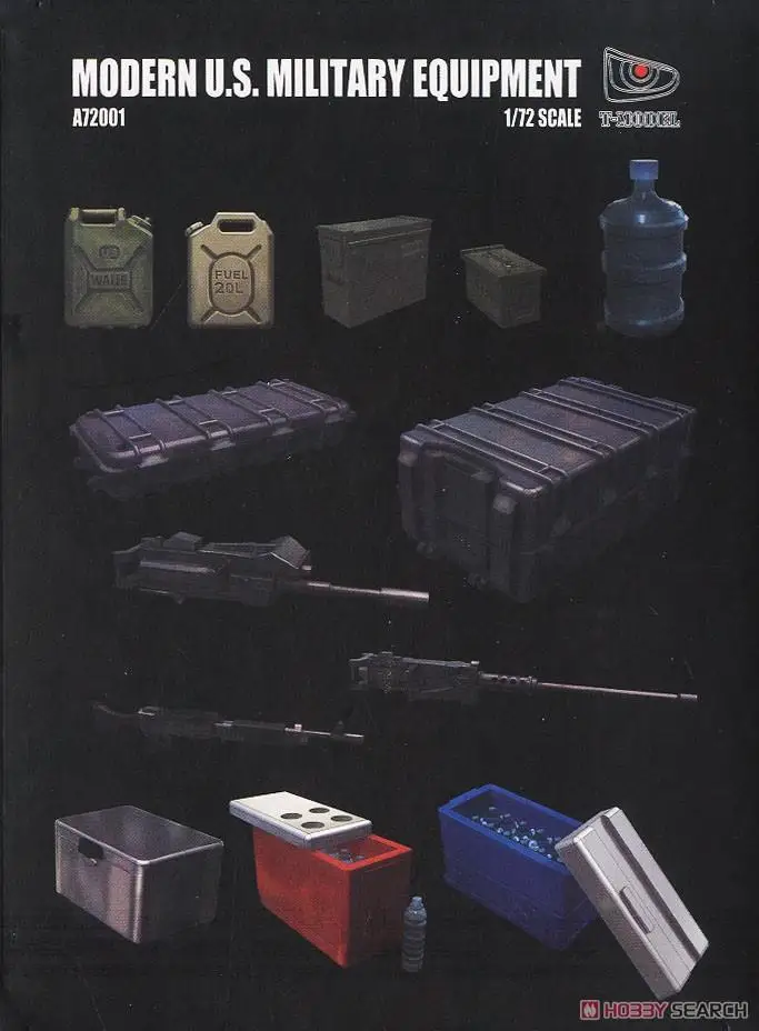 

T-MODEL A72001 1/72 working u.s military equipment set injection + etched parts