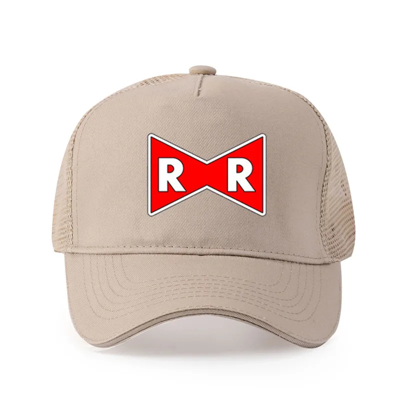 Бейсболка с красной лентой и логотипом в стиле милитари весна лето мужская