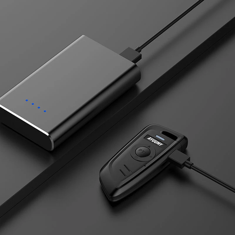  Ayuumy Mini Walkie Talkie 2pcs included Rechargeable Long Range For Kid Communication Portable Two-way Radio Cafe Hotel