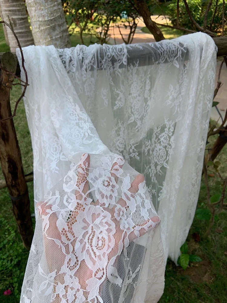 3 ярда светло-коричневое кружево свадебная кружевная ткань в стиле ретро с