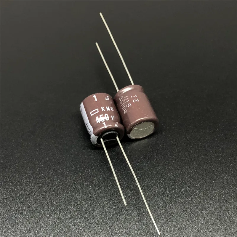 8 шт. 1 мкФ 450V Япония NCC KMG серия 10x12 5 мм 450V1uF алюминиевый электролитический