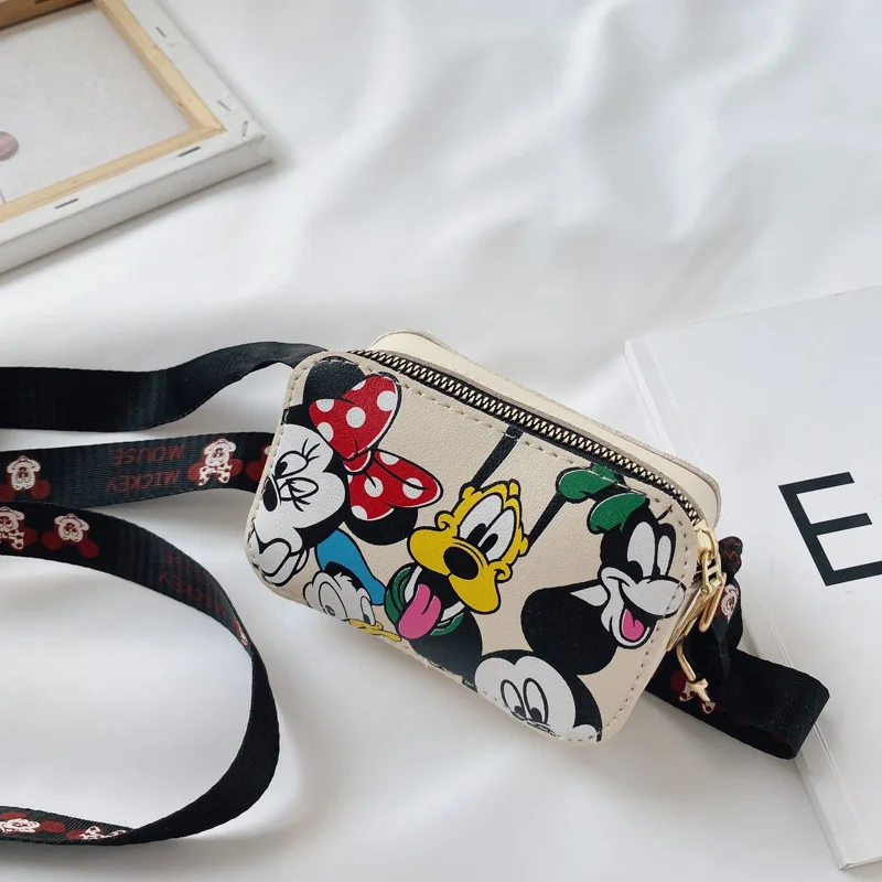 Disney children messenger bag fashion baby handbag cute cartoon boys shoulder bag wild princess little girl coin bag