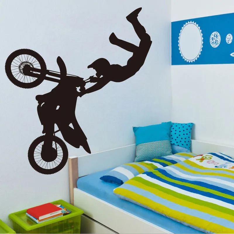 Племенной велосипед мотоцикл настенные спортивные наклейки Декор Наклейка