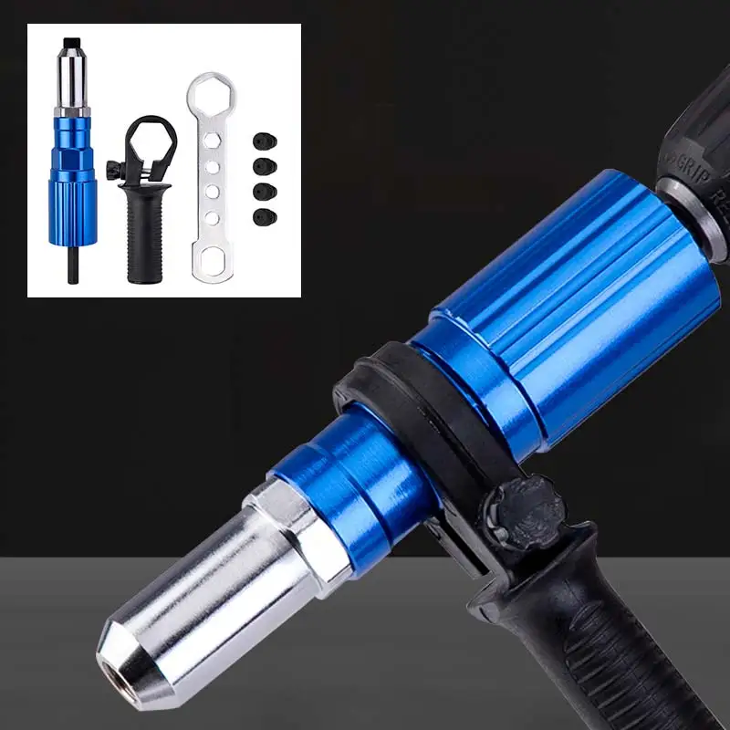 

Electric Rivet Nut Gun Drill Riveting Tool Cordless Riveting Drill Adaptor Insert Nut 2.4mm-4.8mm Power Tool Accessorie