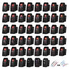 12V 20A24V 10A Автомобиль Лодка Грузовик красных светодиодных ламп рокер кнопочный переключатель для генератора сигналов произвольной формы Лиги Нарвская 4X4 + джемпер набор проводов
