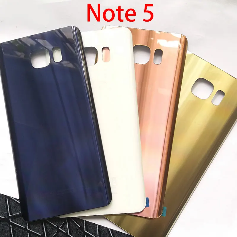 Новая задняя крышка батарейного отсека для Samsung Galaxy Note5 Note 5 N920 N920F стеклянная