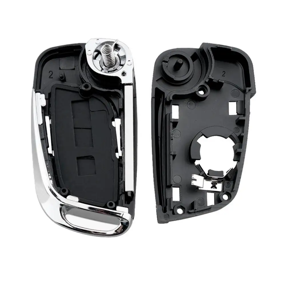 Чехол для автомобильного ключа брелока с 2 кнопками сменный складной чехол