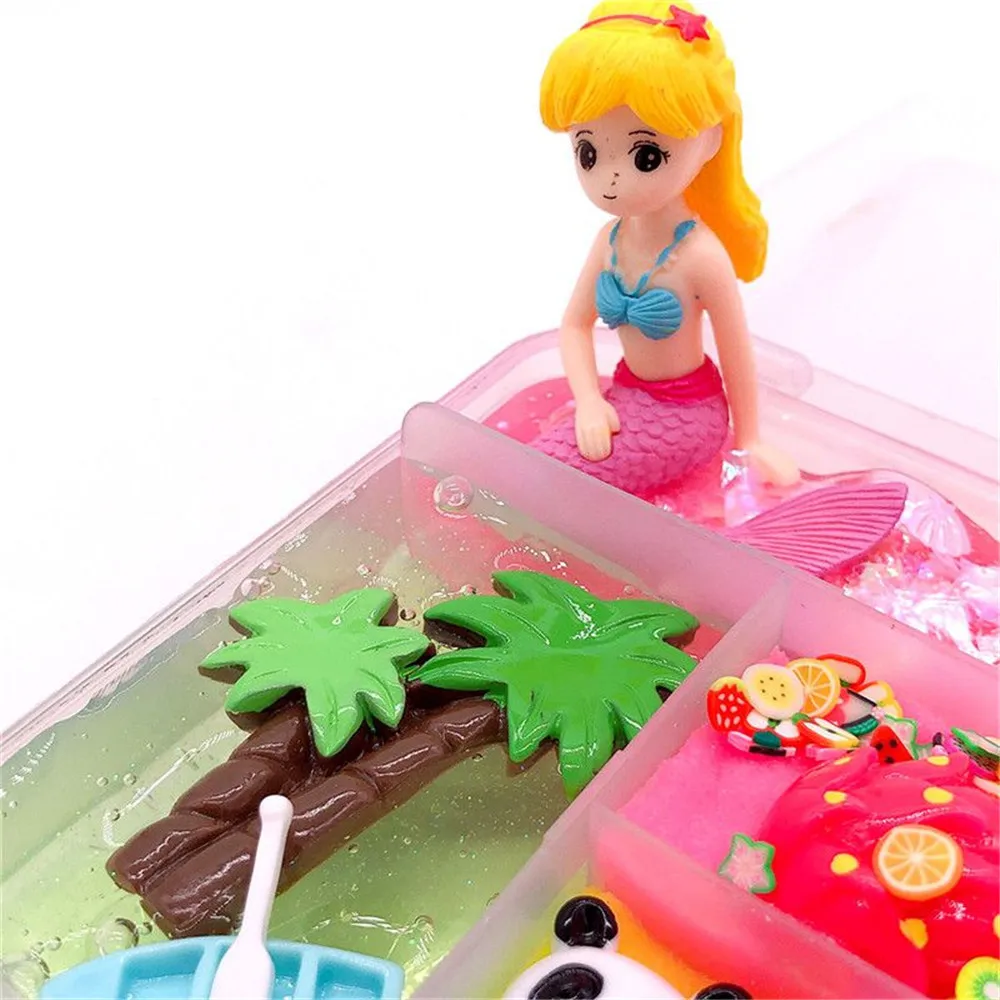 Детские очаровательные Slime мягкая глина для удаления слизи с кристаллами в грязи