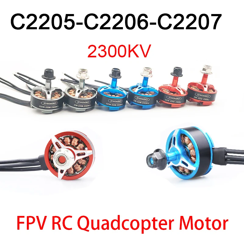 

JDHMBD 2205 2206 2207 2300KV 2400KV Motor CW CCW for FPV RACER Quadcopter Kvadrokopter RC Drone Aircraft Brushless Multicopter