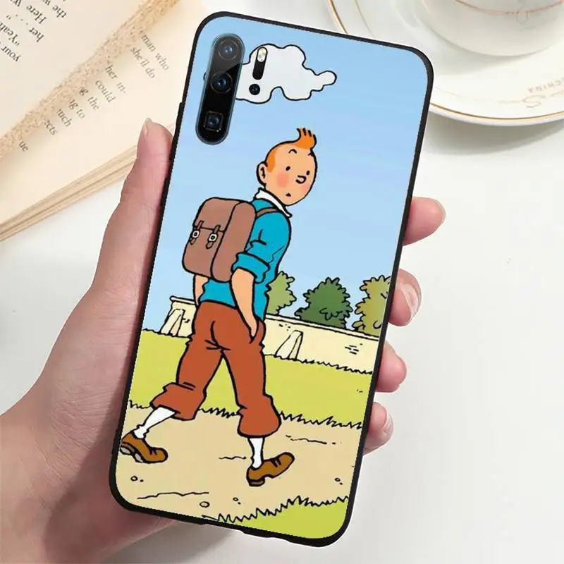 

The Adventures of Tintin Phone Case For honor 7 8 9 10 20 30 A X S lite pro PLAY Cover Fundas Coque