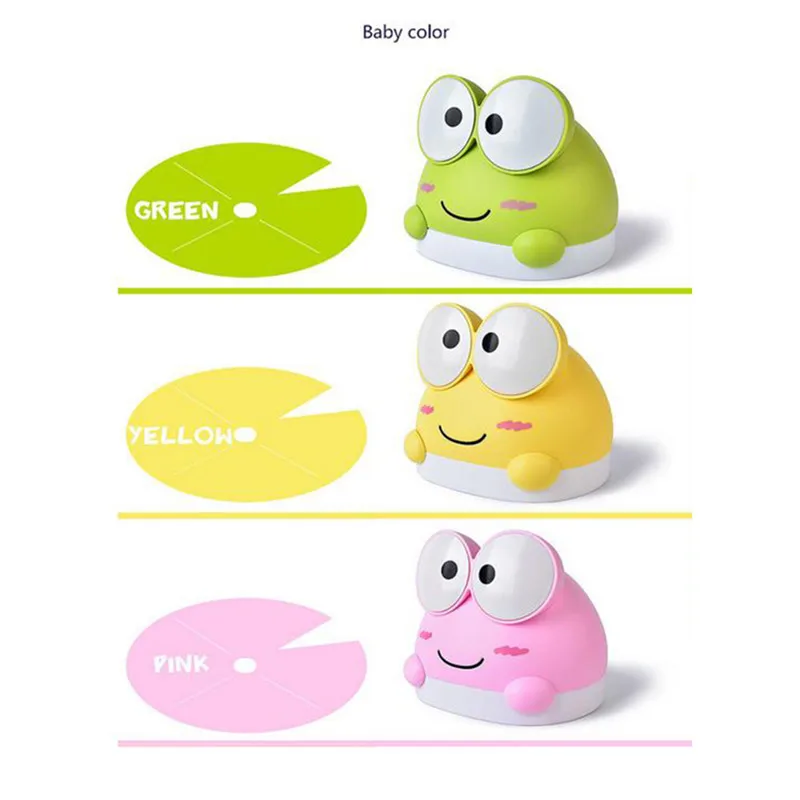 Пластиковый милый маленький зеленый желтый розовый Лягушка Коробка для