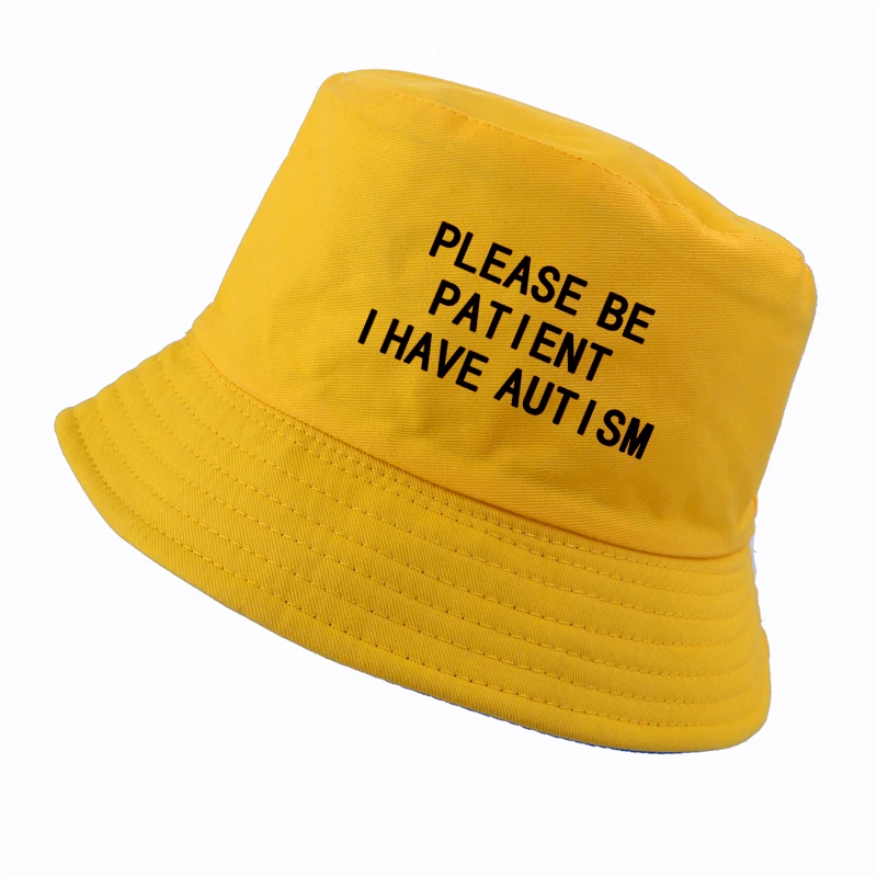 Пожалуйста будьте терпеливы мой аутизм буквенный принт женские шляпы для
