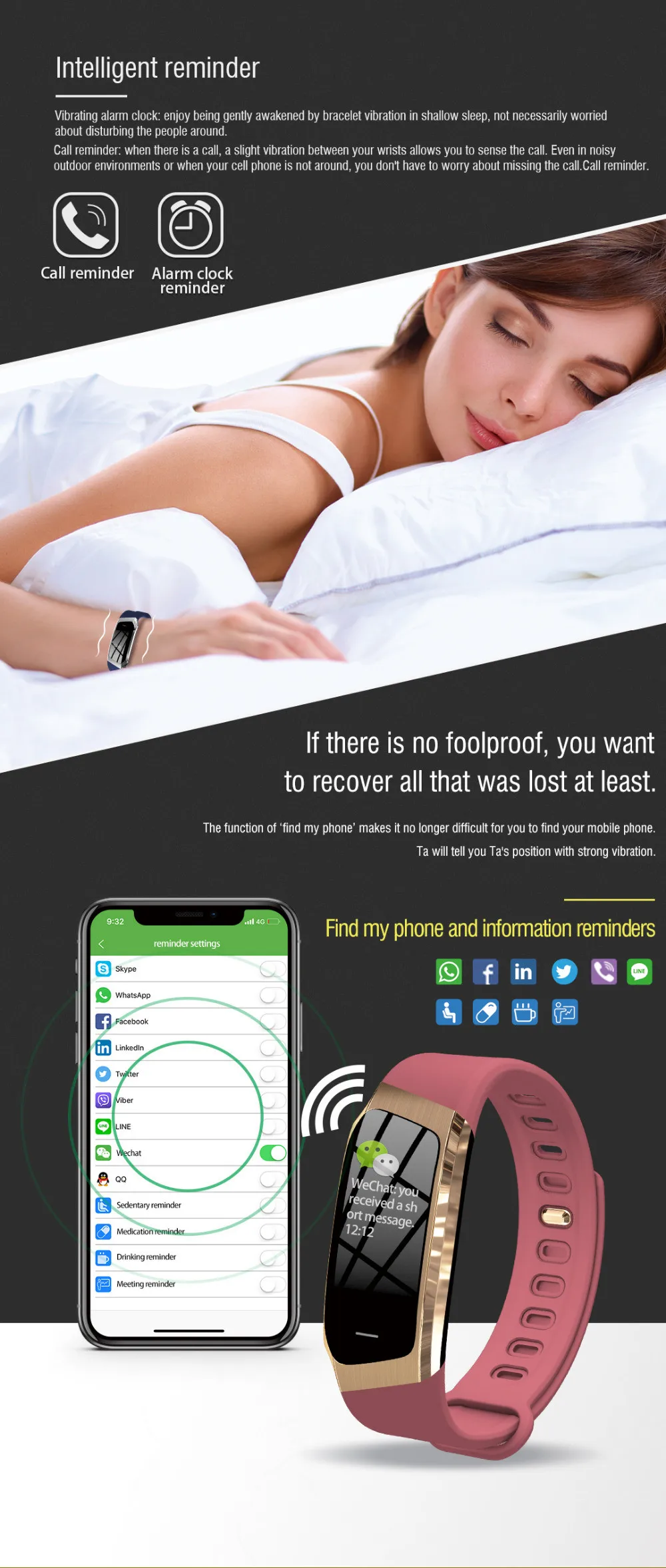MODOSON Bluetooth умный Браслет E18 монитор сердечного ритма фитнес-трекер Smartband M3 Для samsung huawei Xiaomi Mi LG iphone