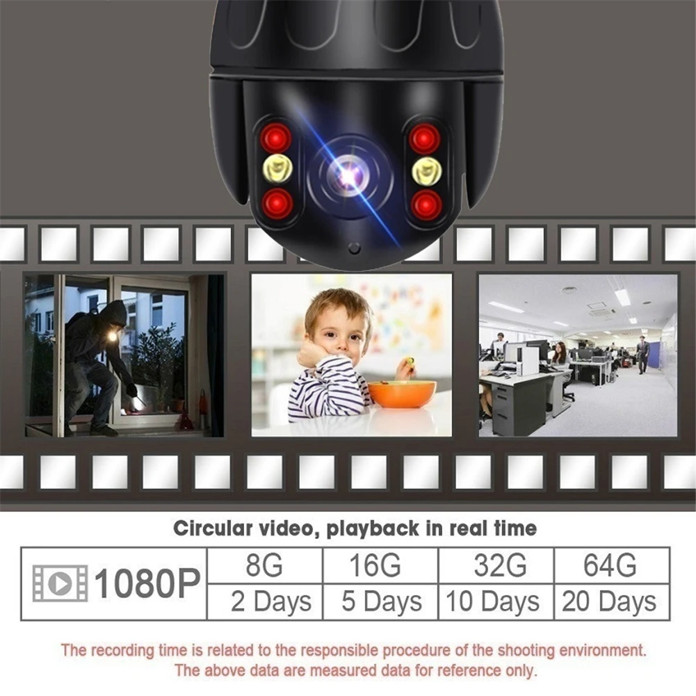 Новая беспроводная IP скоростная купольная камера Wifi HD 1080P PTZ для наружного видеонаблюдения с автофокусом 5X зумом Поддержка sd-карты металлическое наблюдение