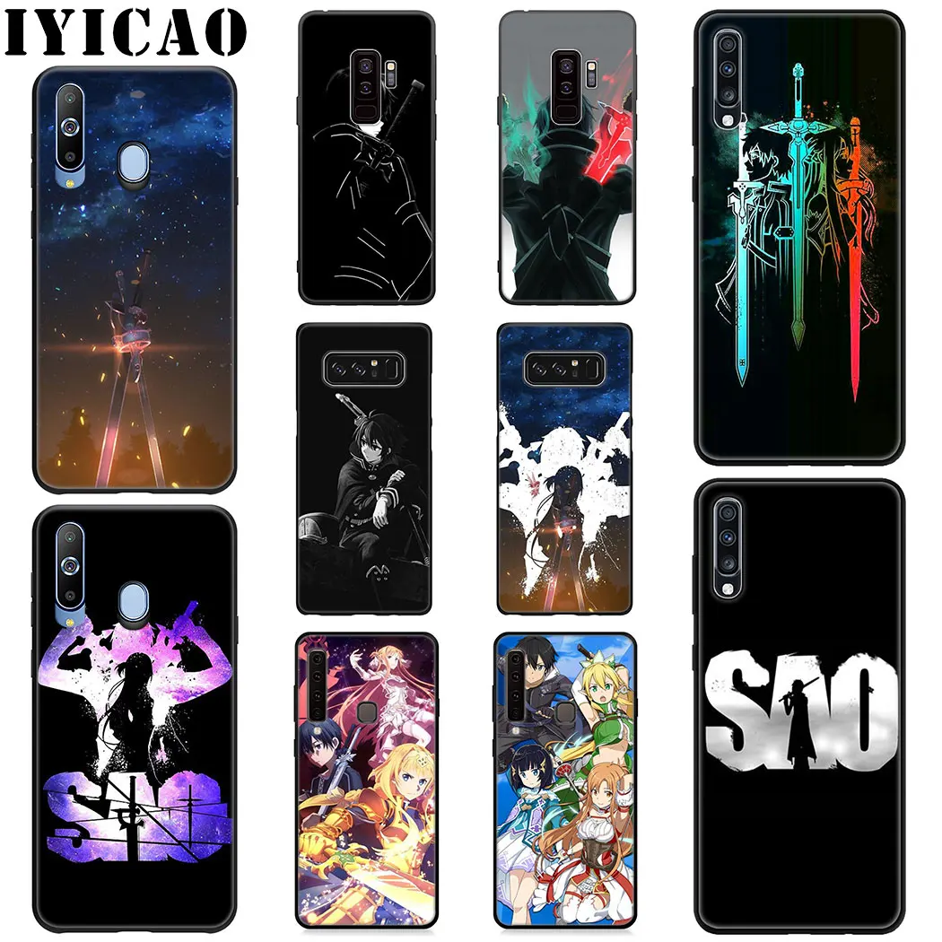 IYICAO обувь для вечеринки в Стиле косплей Sword Art Online силиконовый мягкий чехол samsung A10