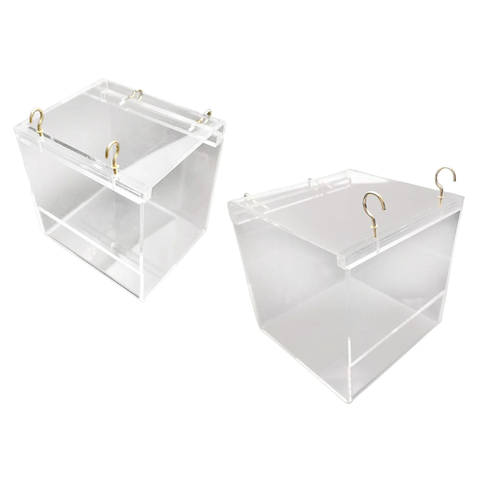 

Bird Bath Cage Shower Box Bathtub Portable Shower with Hanging Hook for Canary Water Shower Cage Accessories