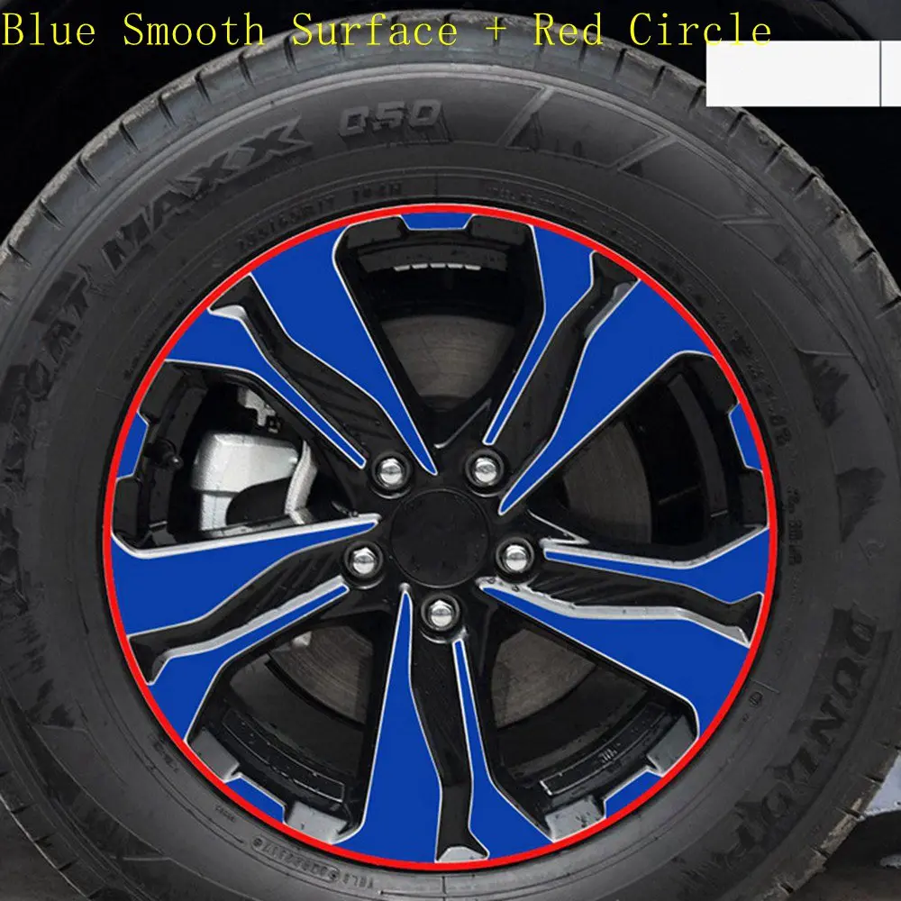 BU Smooth Circle Авто колеса наклейки втулки наклейки для Honda CR-V автомобиль-Стайлинг автомобильные шины обода украшения аксессуары для Honda CRV - Название цвета: BU Smooth Circle