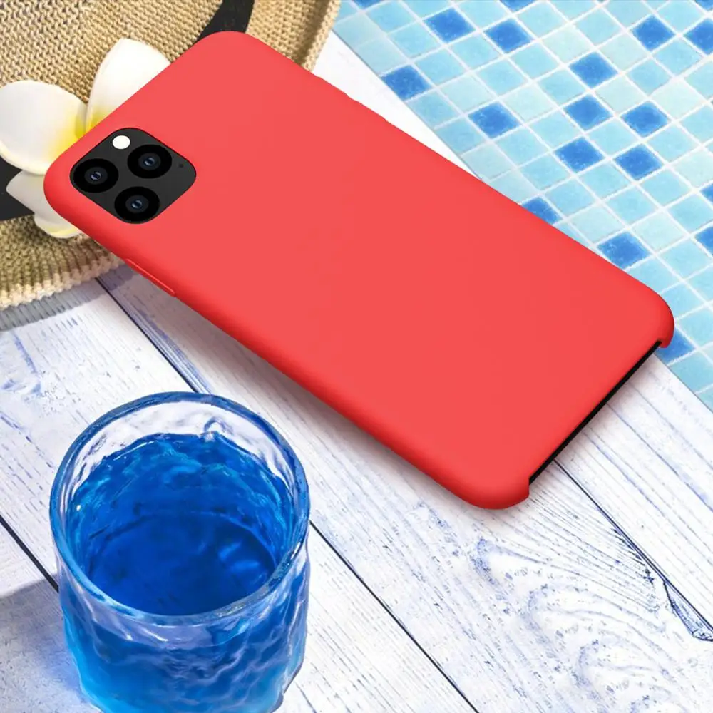 Чехол для Apple iPhone 11 pro max NILLKIN гибкий чехол из чистого жидкого силикона Гладкий