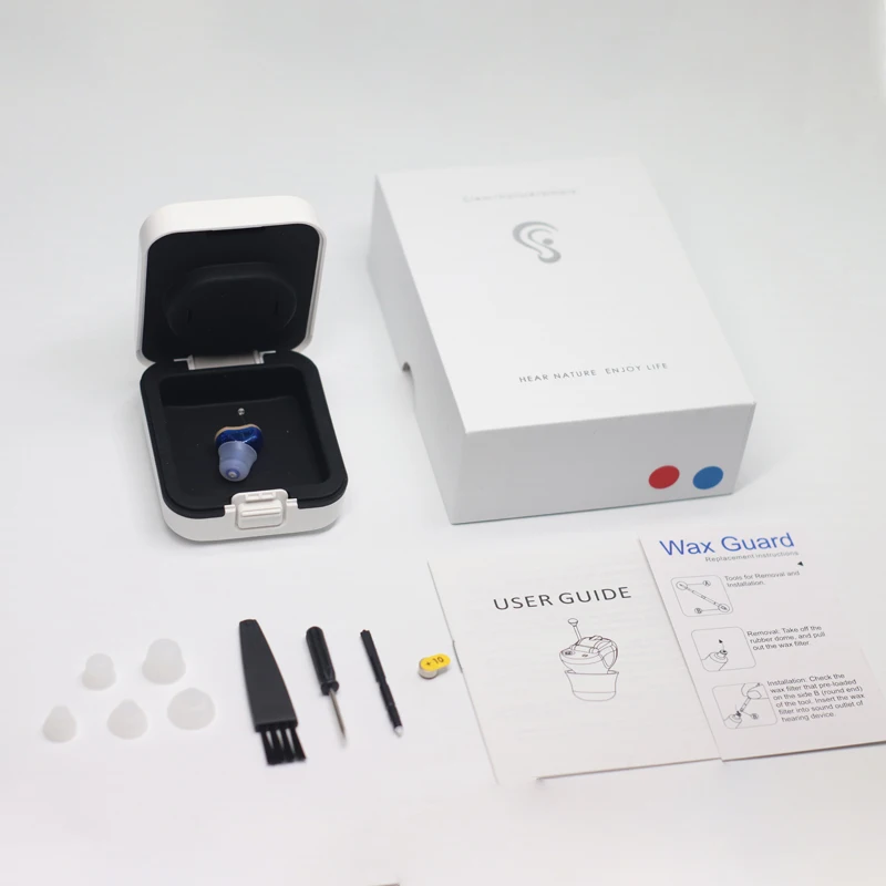 

GM-910 Hearing Aids Audifonos for Deafness/Elderly Adjustable Micro Wireless Mini Size Invisible Hearing Aid Ear Sound Amplifier