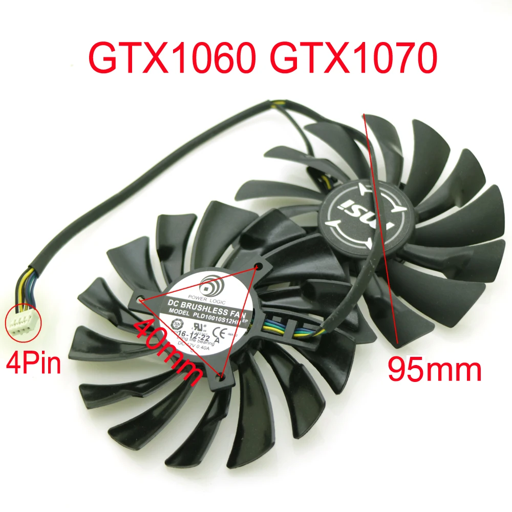 2 шт./лот PLD10010S12HH 12 В постоянного тока 0 40 а 95 мм VGA вентилятор 4 контакта для