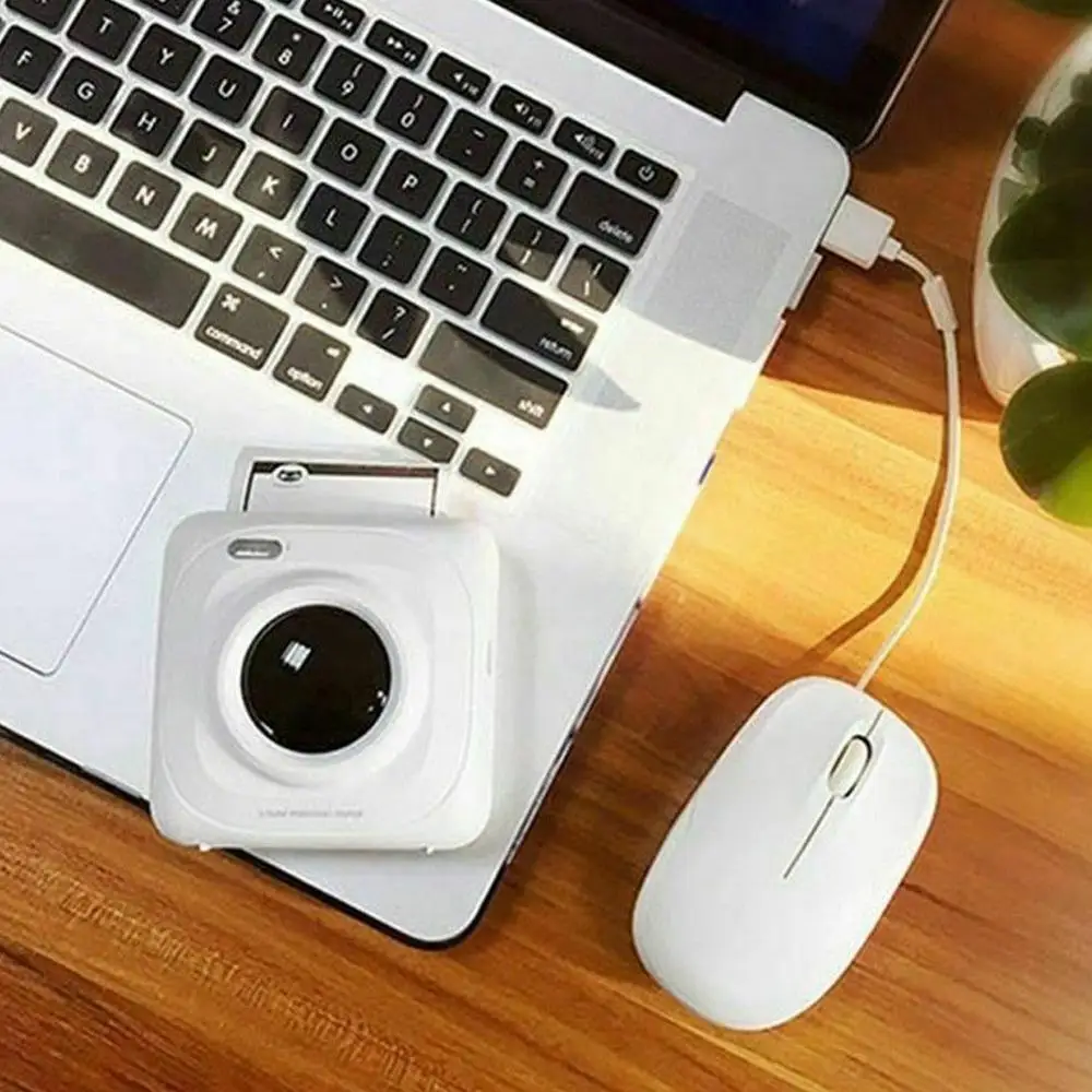 Мини Портативный Bluetooth 4 0 беспроводной бумажный фотопринтер мгновенный