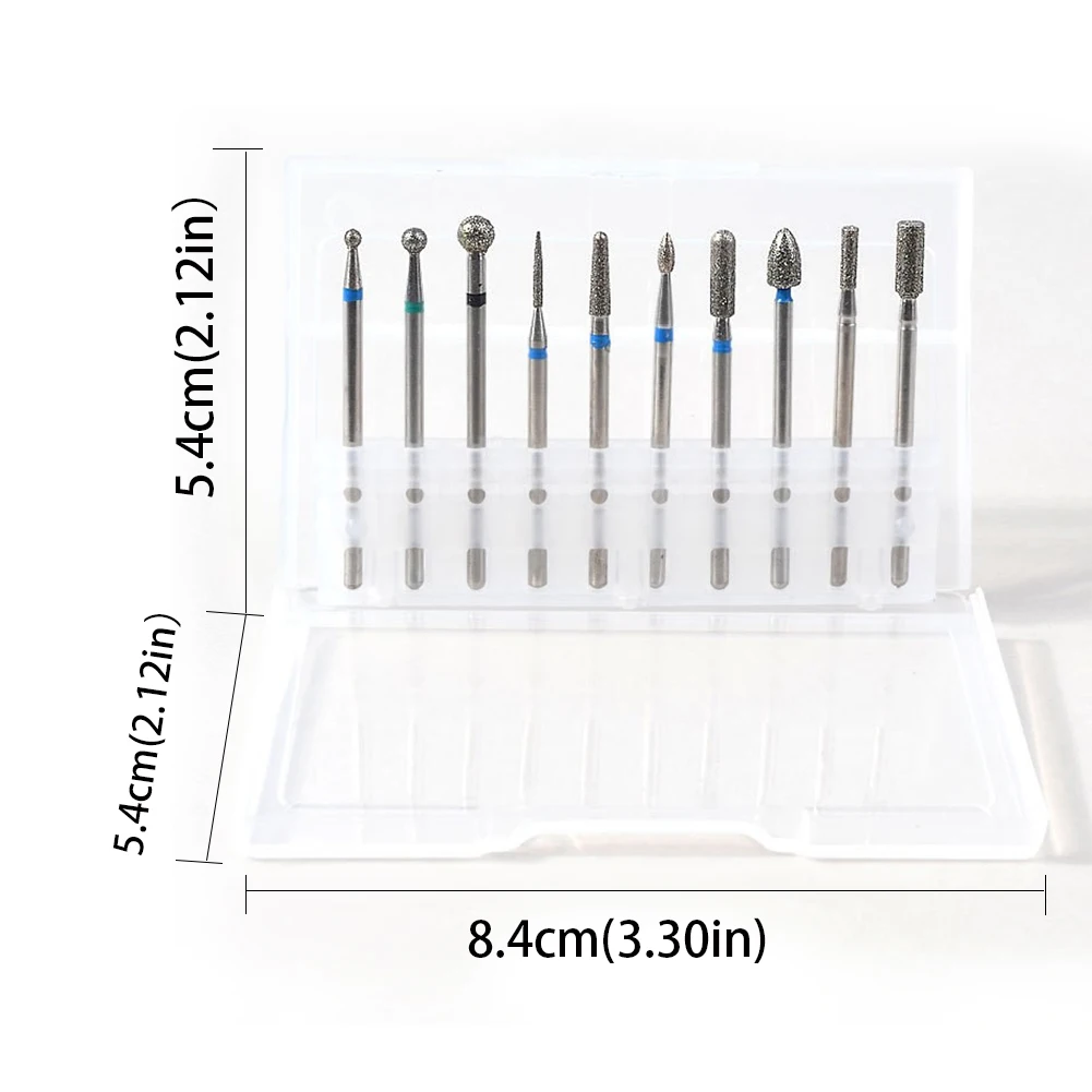

Nail Drill Heads Grinding Set Rotate Milling Cutter Manicure Pedicure Portable Tools For Exfoliating Grinding Polishing Nailbits