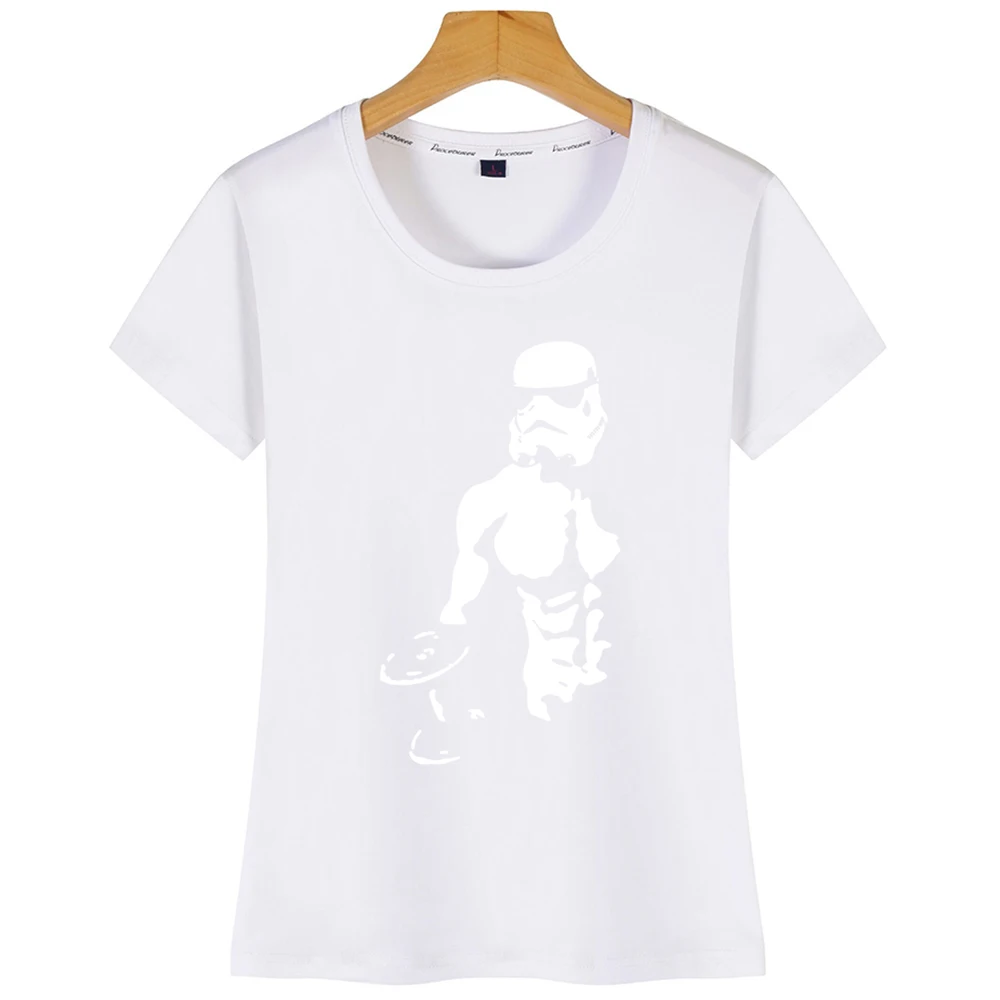 Tops T Shirt Women Bodybuilding Mma Gym Casual Black Cotton Female | Женская одежда