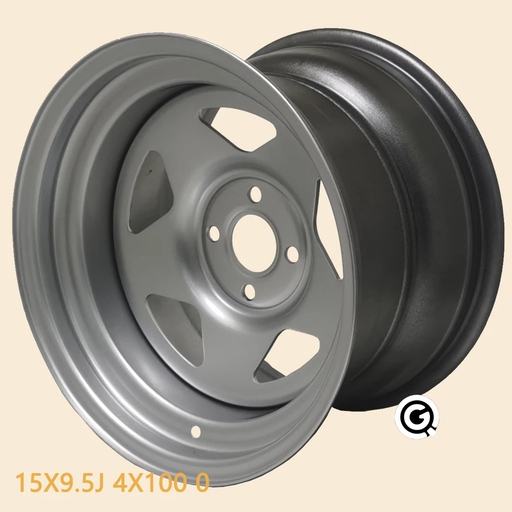 15 дюймовые стальные колеса 9.5J 4 отверстия 4X100 офсетная 0 jetta mk2 обода