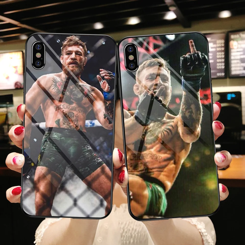 Чехол для телефона Conor Mcgregor The King из закаленного стекла iphone SE 2020 6 6S 7 8 11 12 13 Plus X XS XR Pro