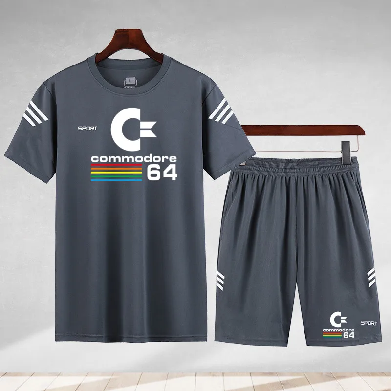 

Summer National Geographic T-shirt + pants men's suit track suit sportswear track suit men's short-sleeved T-shirt 2-piece set