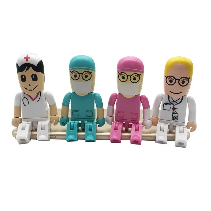 KRY креативные милые медсестра USB флэш-накопитель стоматолог флешка, подарок Пластик мини высокое Скорость U диск 2,0 4 GB/8 GB/16 GB/32 GB/64 GB