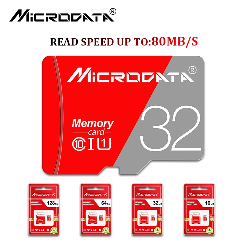 Красная micro sd карта 16 ГБ 32 ГБ 64 ГБ 128 Гб microsd SDXC/SDHC класс 10 карта памяти cartao de memoria лучший подарок