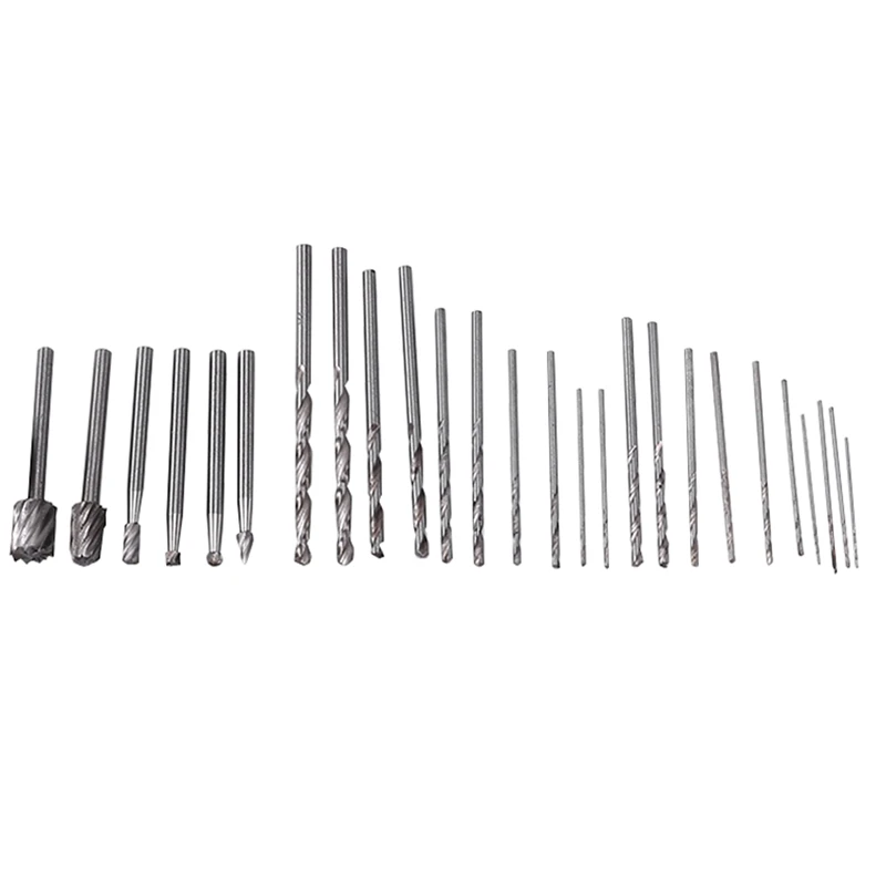 

72Pcs Wood Drilling Tools HSS Rotary Bit with Mini Drill Chuck Quick Change Keyless Chuck Twist Drill Bit Hand Drill