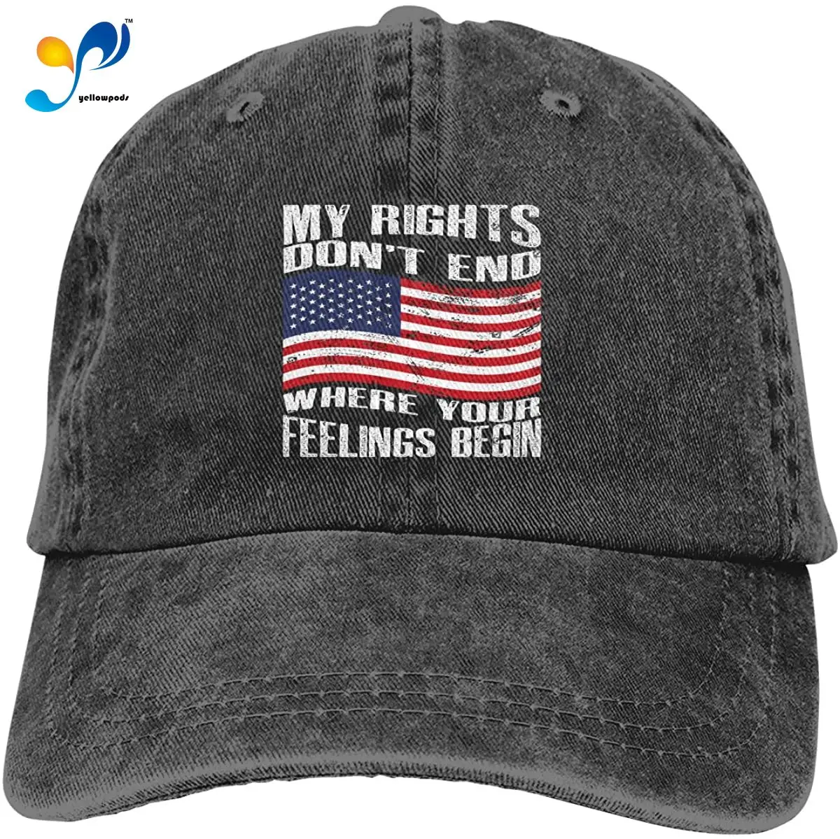 

Rights Don't End Unisex Soft Casquette Cap Fashion Hat Vintage Adjustable Baseball Caps