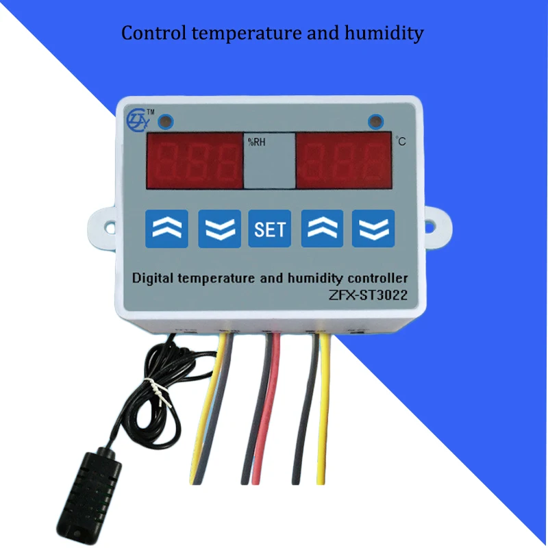 Интеллектуальный контроллер температуры цифровой дисплей увлажнение и осушение