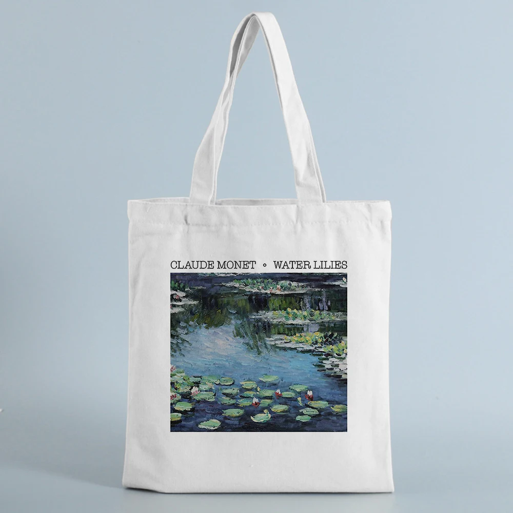 Холщовая Сумка на плечо с графическим принтом повседневная женская винтажная